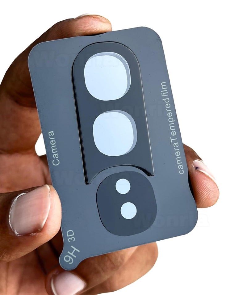 WonRia ® Pack 1- Back Camera Lens Protector for Vivo Y400 Pro 5G Camera Lens Protector Guard [3D Premium] - Black - Image 1