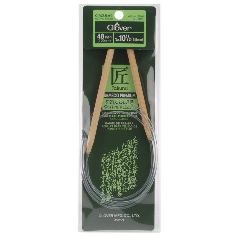 Clover Takumi Bamboo Circular 48-Inch Knitting Needles, Size 6 (3016/48-06) - Image 2