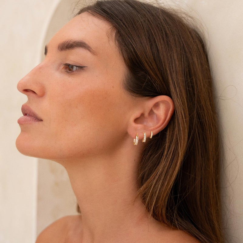 VIROMY Gold/Silver Hoop Earrings for Women Trendy,14K Real Gold Plated Cute Stud Earrings Small Huggie Hoop Earrings Stacks non tarnish Jewelry for Women - Image 4