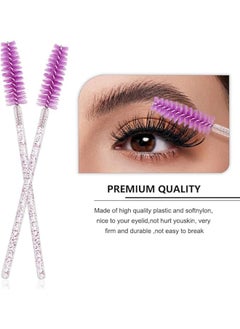 Generic Disposable silicone lash wands – spoolie brushes for eyebrows and eyelash extensions, separator comb and microblading tool - pack of 12 pcs. (mouve)  - Image 3