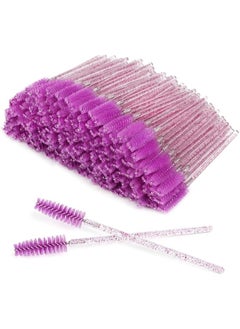 Generic Disposable silicone lash wands – spoolie brushes for eyebrows and eyelash extensions, separator comb and microblading tool - pack of 12 pcs. (mouve)  - Image 5