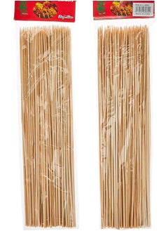 GO2CAMPS 100-Piece Bbq Bamboo Skewers/Bamboo Sticks Round 25 Cm  - Image 2