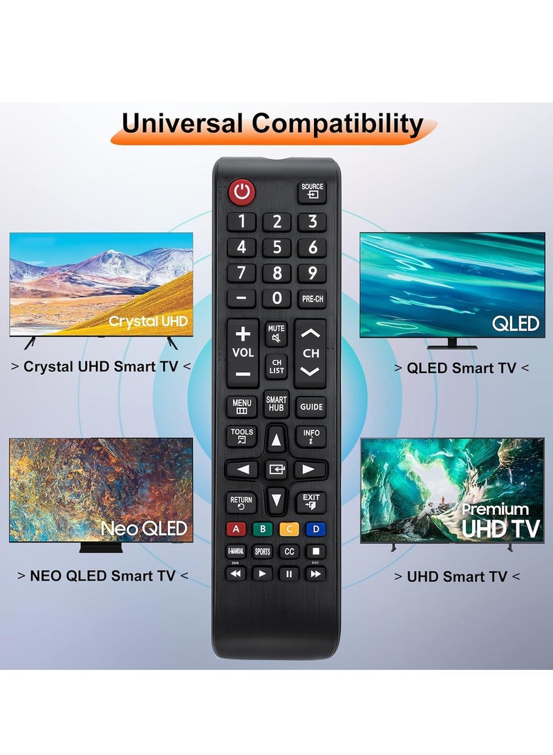ELTRAZONE (Pack of 2) Universal Remote Controls for Samsung TV, Replacement for Samsung Smart TV - LED LCD TV HDTV QLED SUHD UHD 4K 3D – With Battery - Image 4