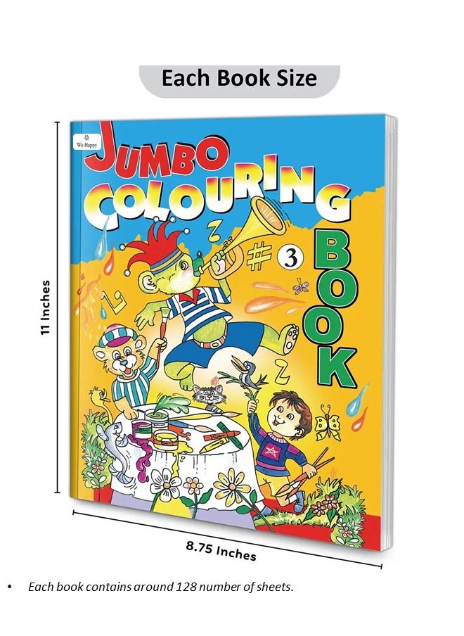 We Happy Pack of 2 We Happy Jumbo Coloring and Activity Book-3, Educational and Fun Learning Activities for Kids with different Challenges Drawings and Enjoyable Games  - Image 5