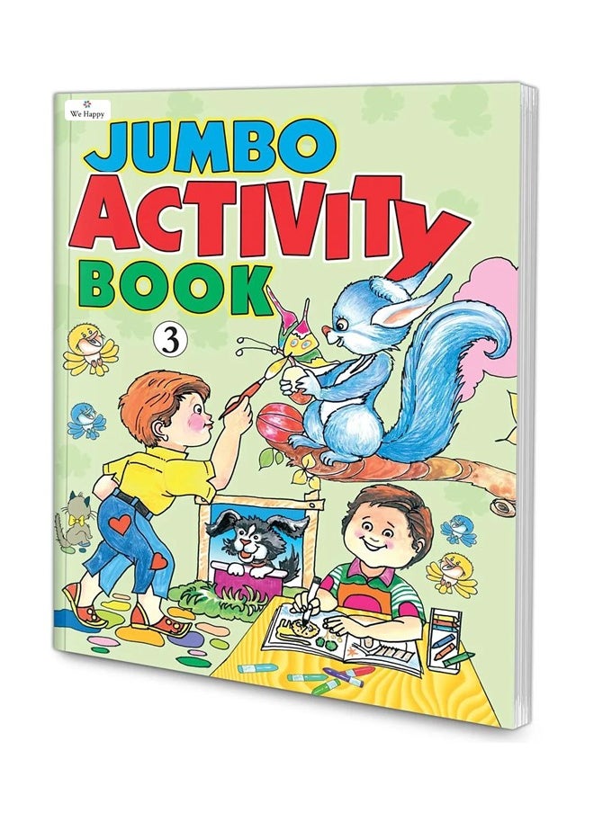 We Happy Pack of 2 We Happy Jumbo Coloring and Activity Book-3, Educational and Fun Learning Activities for Kids with different Challenges Drawings and Enjoyable Games  - Image 2