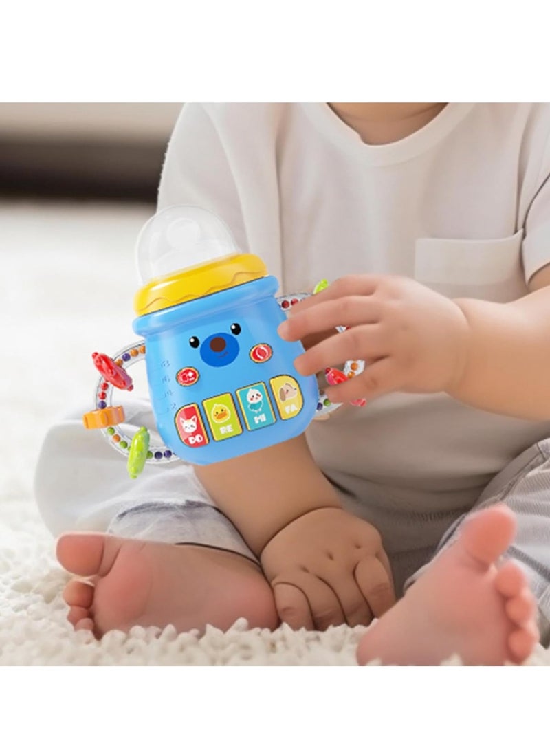 Music Magic Baby Toys 8 in 1 for 10 Months+, Early Childhood Education Bottle Story Toy With 10 Modes, Sensory Development With Lighting_ Baby teether, baby toys, baby toys, silicone baby toys  - Image 3