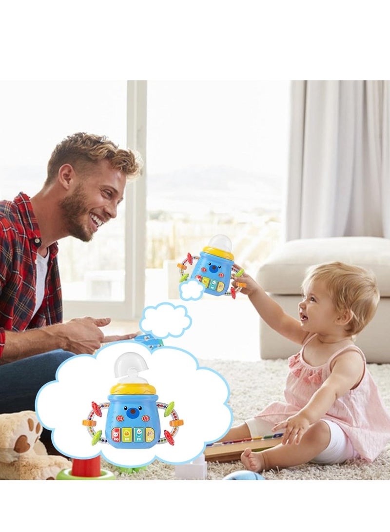 Music Magic Baby Toys 8 in 1 for 10 Months+, Early Childhood Education Bottle Story Toy With 10 Modes, Sensory Development With Lighting_ Baby teether, baby toys, baby toys, silicone baby toys  - Image 2