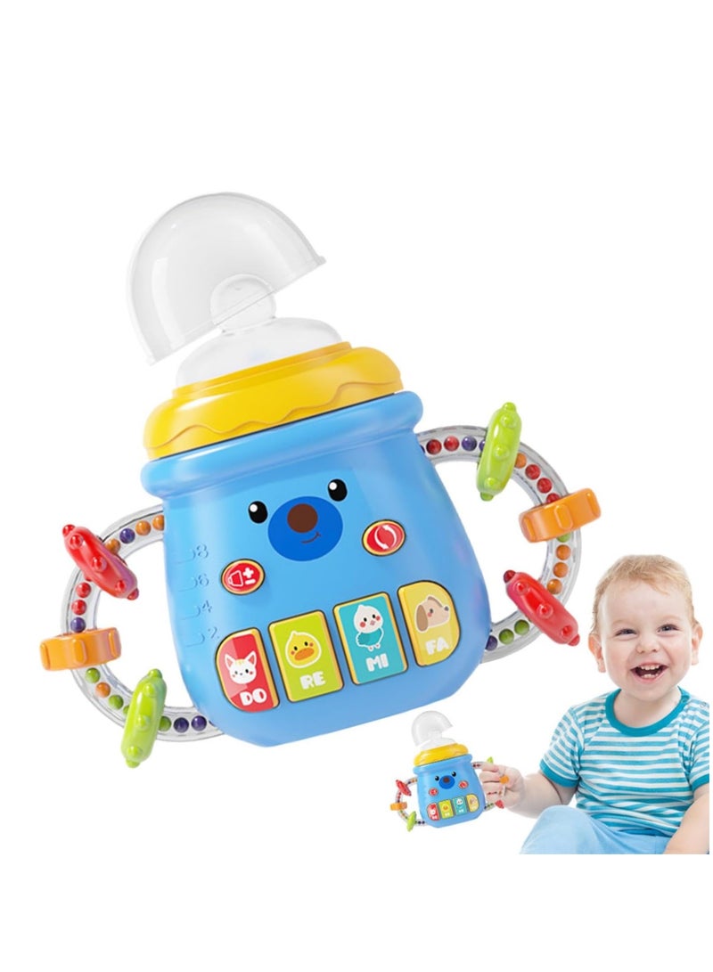Music Magic Baby Toys 8 in 1 for 10 Months+, Early Childhood Education Bottle Story Toy With 10 Modes, Sensory Development With Lighting_ Baby teether, baby toys, baby toys, silicone baby toys  - Image 1