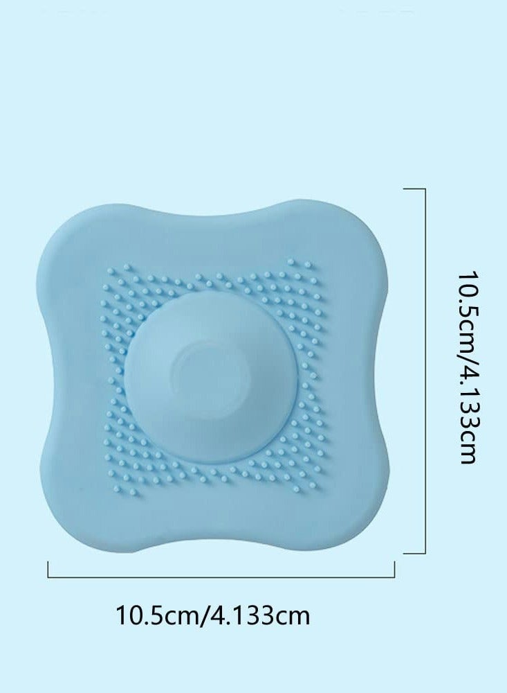 Excefore Floor Drain Cover Shower Drain Stopper Bathtub Drain Tub Stopper Cover Plug, Shower Drain Covers Bathroom Sink,Bathtub Drain Strainers，Laundry Sink Drain Stopper (4 PCS)  - Image 2