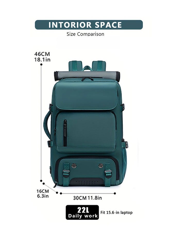 WINEENEE Versatile Large-Capacity Backpack for Men & Women - Durable Hiking & Camping Bag with Shoe Compartment, USB Charging Port, and Multiple Pockets - Ideal for Business and Personal Gifts, Camping Backpack  - Image 4