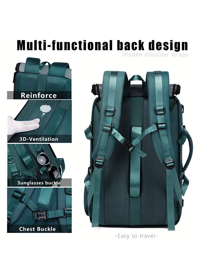 WINEENEE Versatile Large-Capacity Backpack for Men & Women - Durable Hiking & Camping Bag with Shoe Compartment, USB Charging Port, and Multiple Pockets - Ideal for Business and Personal Gifts, Camping Backpack  - Image 5