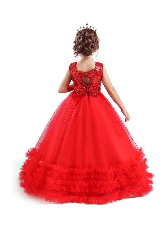 نيبمينينت Princess Party Dress With Tiara 110cm - Image 2