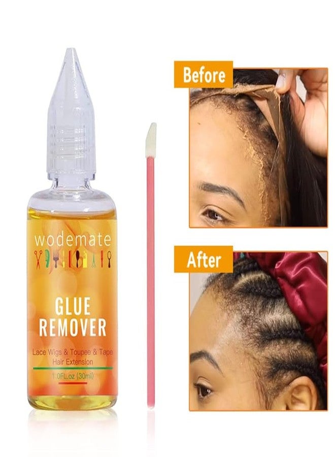 wodemate Tape in Extension Remover, Hair Extensions Remover Wig Glue Remover Fast Acting, Hair Glue Remover for Lace Wigs, Gentle on Skin, 30ml, Yellow - Image 5