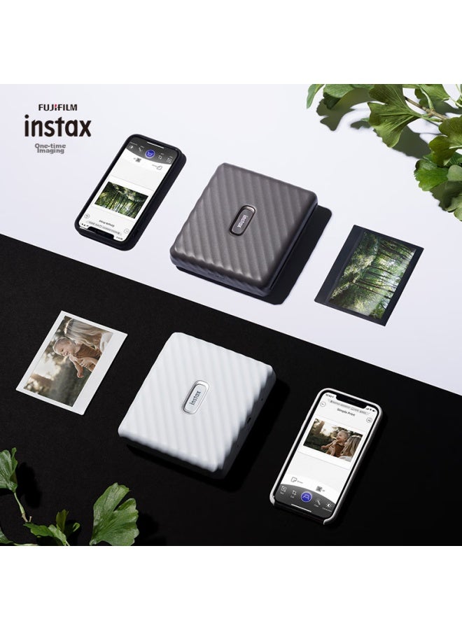 Instax Fuji Instax Link Wide Instant Camera, Smartphone Photo Printer, Mocha Gray, Wide-format Double Pack Photo Paper Set - Image 3
