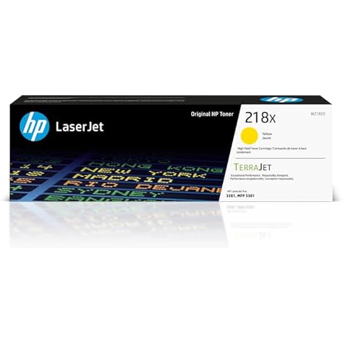 HEWLETT PACKARD 218X YELLOW HIGH-YIELD TONER CARTRIDGE | WORKS WITH COLOR LASERJET PRO 3201, MFP 3301 SERIES | W2182X - Image 2