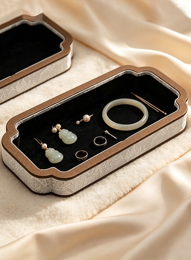 Luxury Chinese Vintage Jewelry Display Stand, Multi-Function Countertop Showcase Tray for Ring, Bracelet & Earring,Necklace Organizer,Photography Live Prop - Image 4