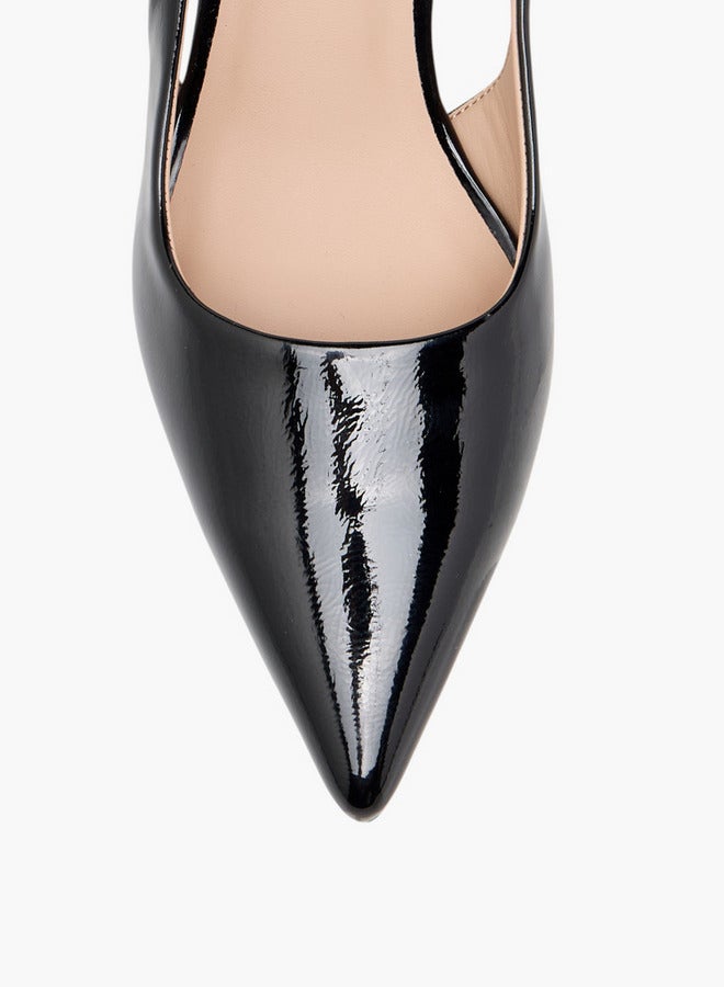 Flora Bella By Shoexpress Women Textured Slingback Shoes with Stiletto Heels  - Image 4