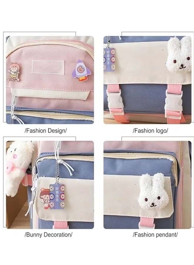 5 Piece School Bag Fashion Women's New Oxford Cloth School Bag Student School Bag  - Image 2