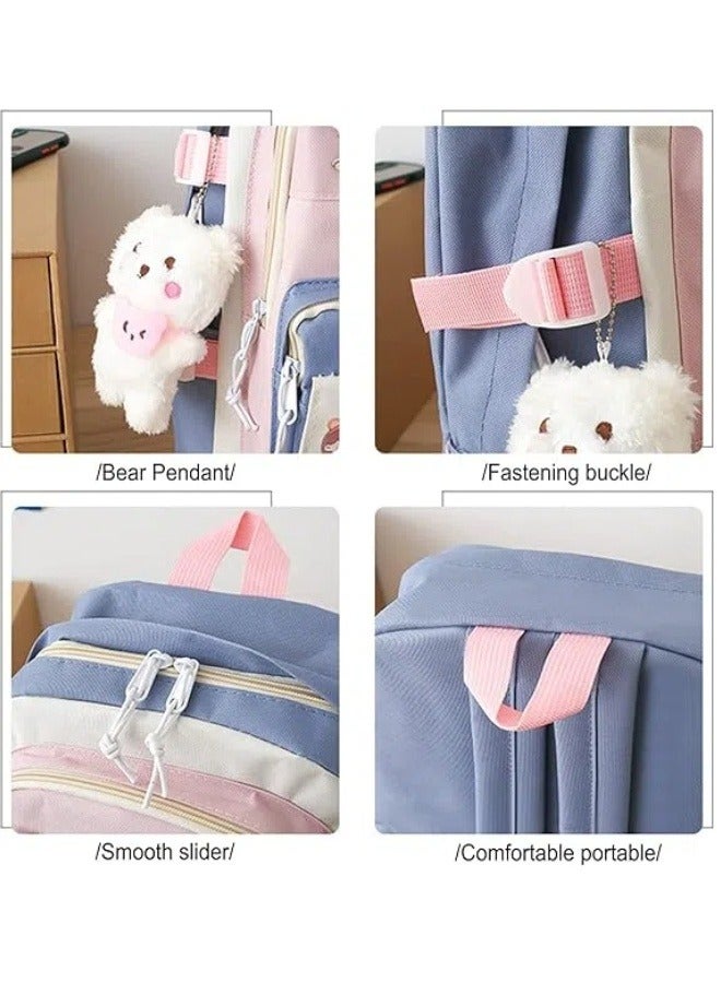 5 Piece School Bag Fashion Women's New Oxford Cloth School Bag Student School Bag  - Image 4