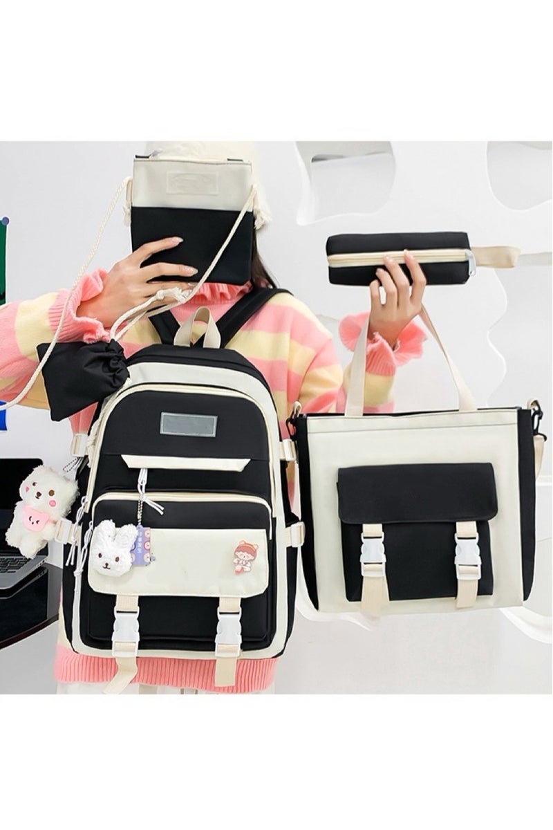 5-piece bag fashion children's new Oxford cloth bag student bag - Image 2