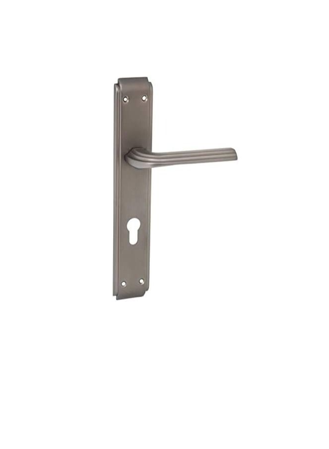 ROBUSTLINE Robustline Door Handle | Aluminum Material | Grey Color | Lines Pattern Handle - Image 1