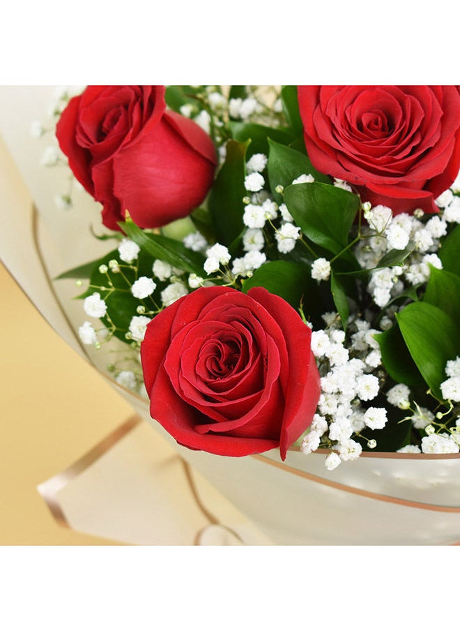 FNP - 6 Roses Valentine Bouquet - Image 1