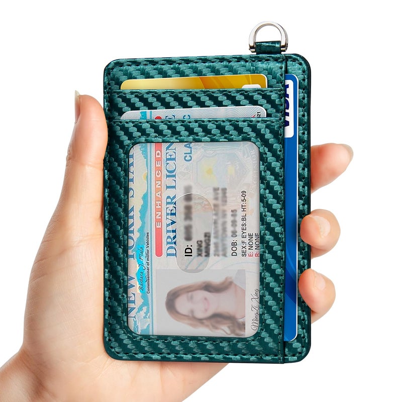 EcoVision Slim Minimalist Front Pocket Wallet, RFID Blocking Credit Card Holder Wallet with Detachable D-Shackle for Men Women - Image 2