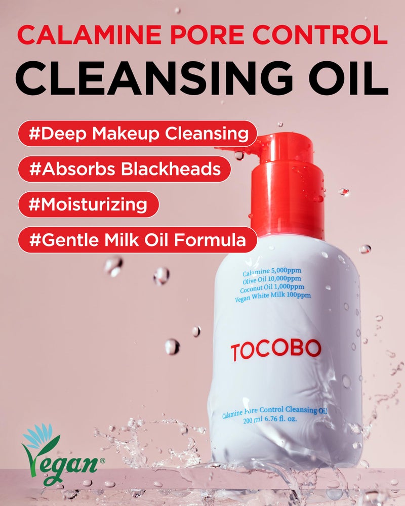 TOCOBO Calamine Pore Control Cleansing Oil 200ml / 6.76 fl oz | Blackheads, Make-up Cleansing, Pore Care, Deep Cleansing, mothers day - Image 2