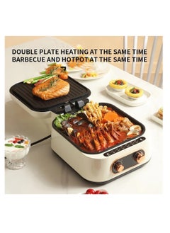 Generic 10 in 1 Electric Grill with Cooking Pot, Multifunctional Cooker, Fryer, Steamboat & Grill, 2.5 Liter Capacity, 1800 W  - Image 2