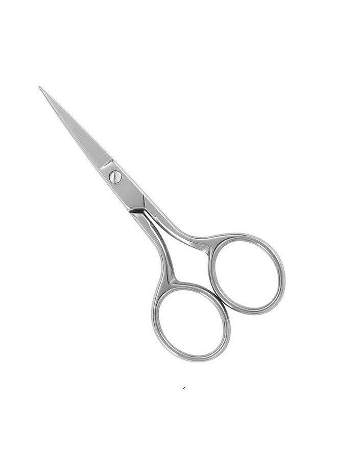 Foreign Holics - Facial Hair Small Grooming Scissors For Men Women Eyebrow Nose Hair Mustache Beard Eyelashes Ear Trimming For Hair Cutting Stainless Steel - Image 1