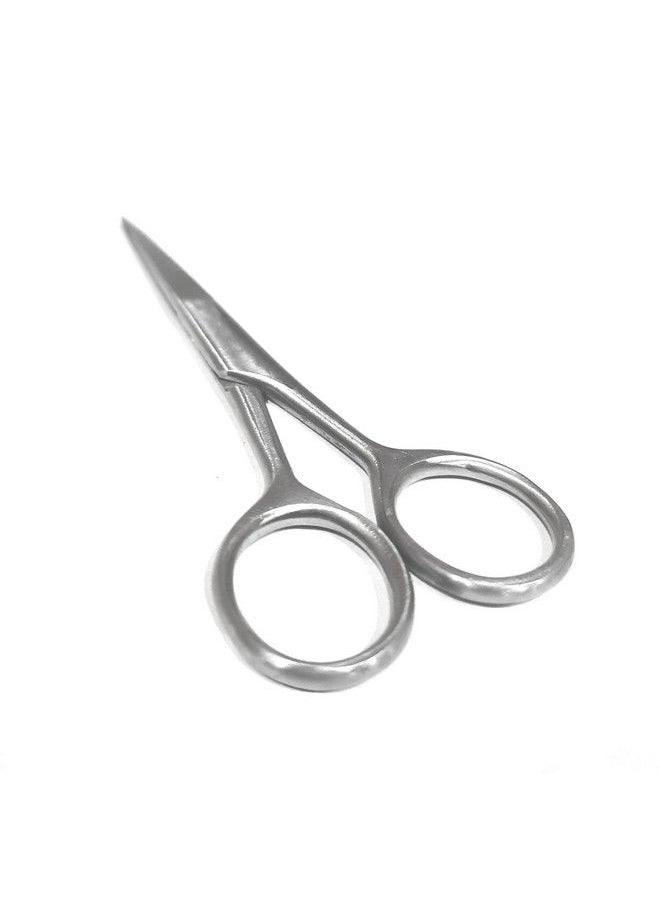 Foreign Holics - Facial Hair Small Grooming Scissors For Men Women Eyebrow Nose Hair Mustache Beard Eyelashes Ear Trimming For Hair Cutting Stainless Steel - Image 1