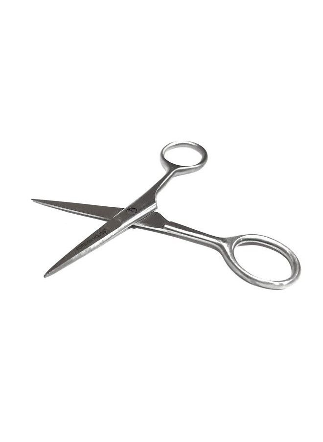 Foreign Holics - Facial Hair Small Grooming Scissors For Men Women Eyebrow Nose Hair Mustache Beard Eyelashes Ear Trimming For Hair Cutting Stainless Steel - Image 1