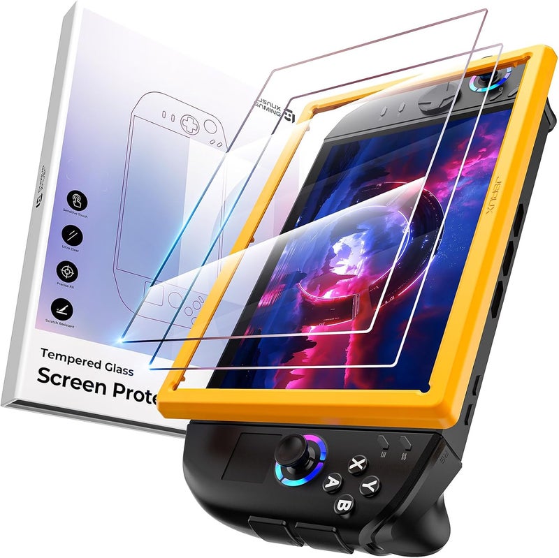 JSAUX 2 Pack Screen Protector for Legion Go Gen 2 Handheld 2025 (8.8 inch), Easy to Install with Guidance Frame, 9" Full Coverage, Anti-Scratch Ultra HD Tempered Glass Cover Accessories - Image 1