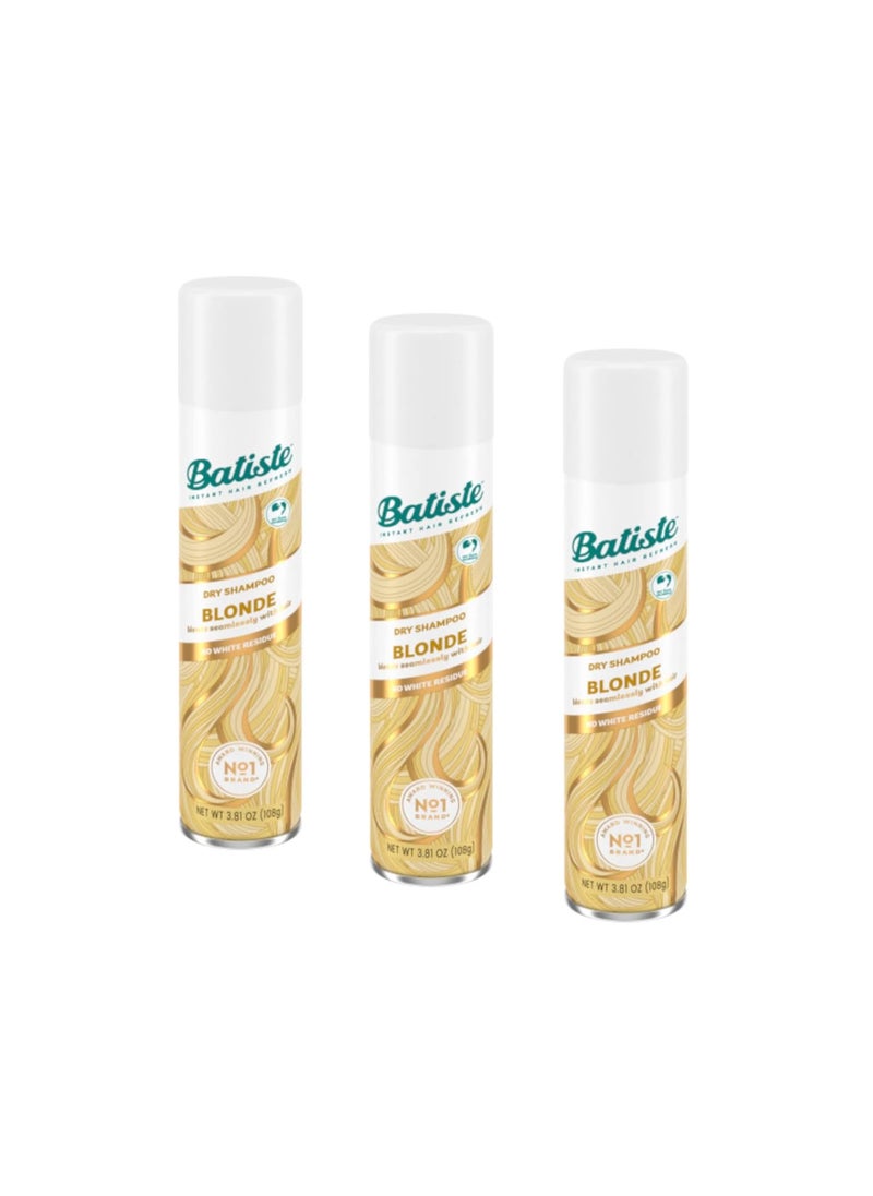 Batiste Batiste Dry Shampoo Brilliant Blonde 381 Fl Oz Pack of 3 