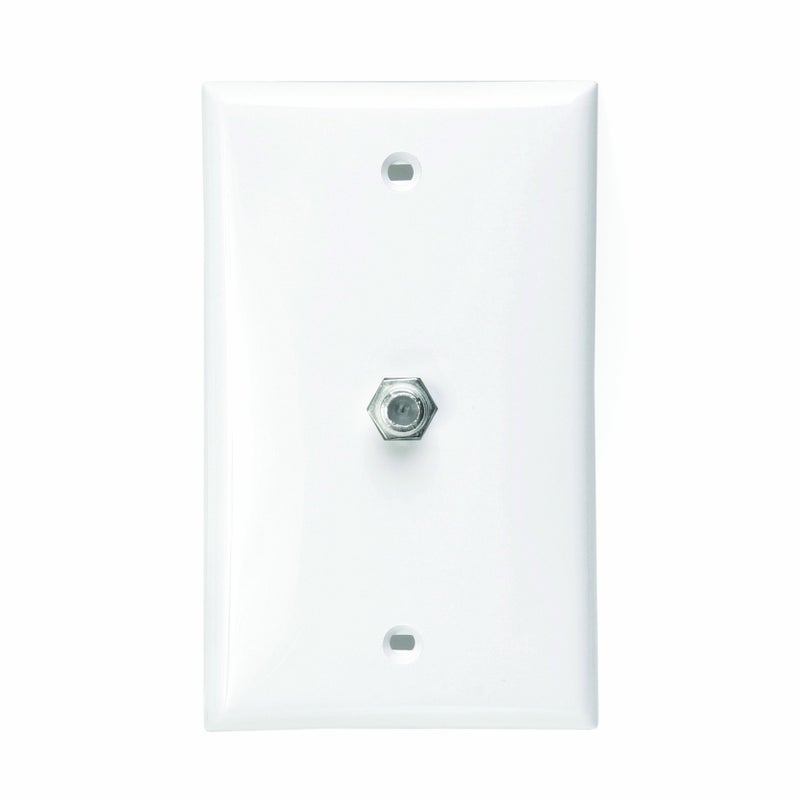 Leviton Standard Video Wall Jack F Connector 80781W White