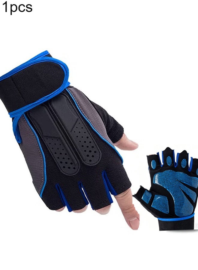 Happy D Weight Lifting Gloves, Workout Gloves for men and Women, Cycling Gloves with non-slip Silicone & Wrist Support Adjustable Velcro Strap, Suitable for Fitness Training Weightlifting - Image 1