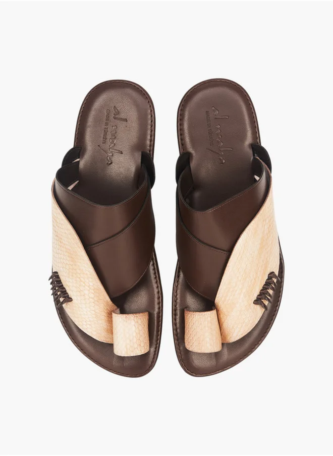 Al Waha Men's Arabic Sandals with Toe Loop - Ramadan Collection