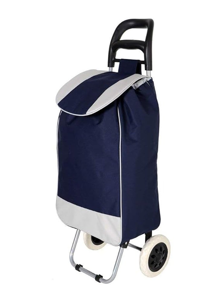 DubaiGallery Foldable Shopping Trolly Luggage Bag Vegetable Trolley with Wheel Easy to Carry Travelling Luggage Trolley Bag with Good Looking and Easy Carring  - Image 1