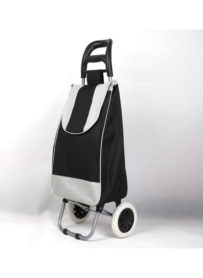 DubaiGallery Foldable Shopping Trolly Luggage Bag Vegetable Trolley with Wheel Easy to Carry Travelling Luggage Trolley Bag with Good Looking and Easy Carring  - Image 3