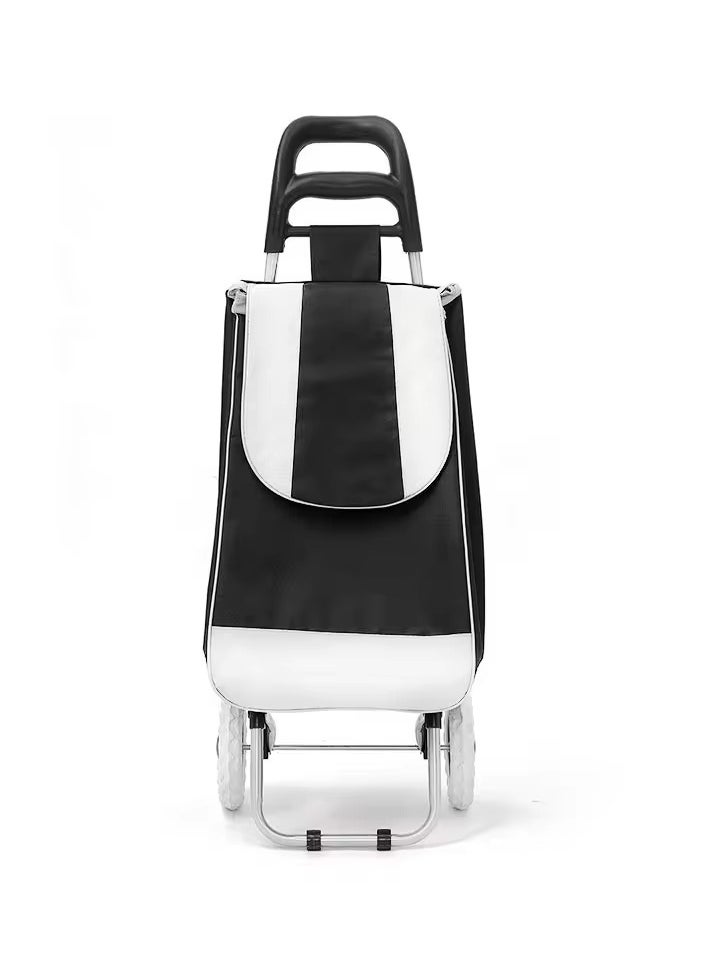 DubaiGallery Foldable Shopping Trolly Luggage Bag Vegetable Trolley with Wheel Easy to Carry Travelling Luggage Trolley Bag with Good Looking and Easy Carring  - Image 2