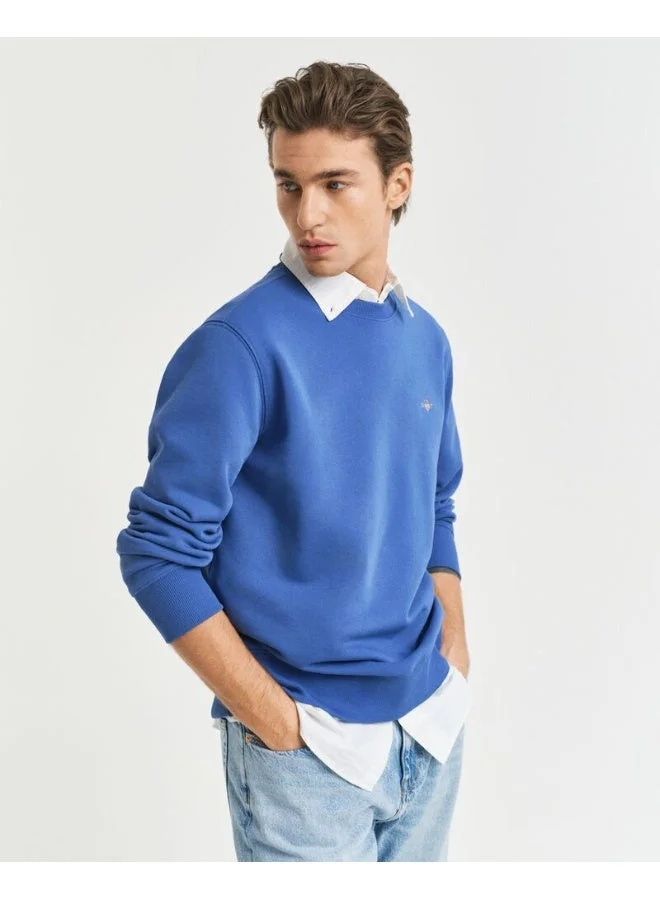 غانت سويت شيرت جانت بياقة دائرية بتصميم درع عادي