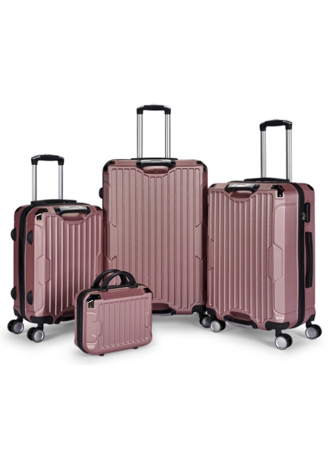 ليمرا طقم شنط سفر من ليمرا مكون من 4 قطع حقائب أمتعة لون روزجولد - Image 1