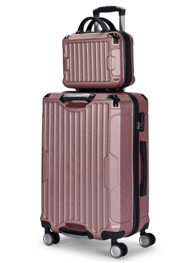 ليمرا طقم شنط سفر من ليمرا مكون من 4 قطع حقائب أمتعة لون روزجولد - Image 2