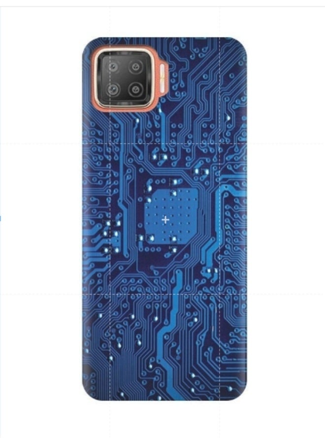 إيه إم سي ديزاين غطاء حماية واقٍ لهاتف أوبو F17 أزرق