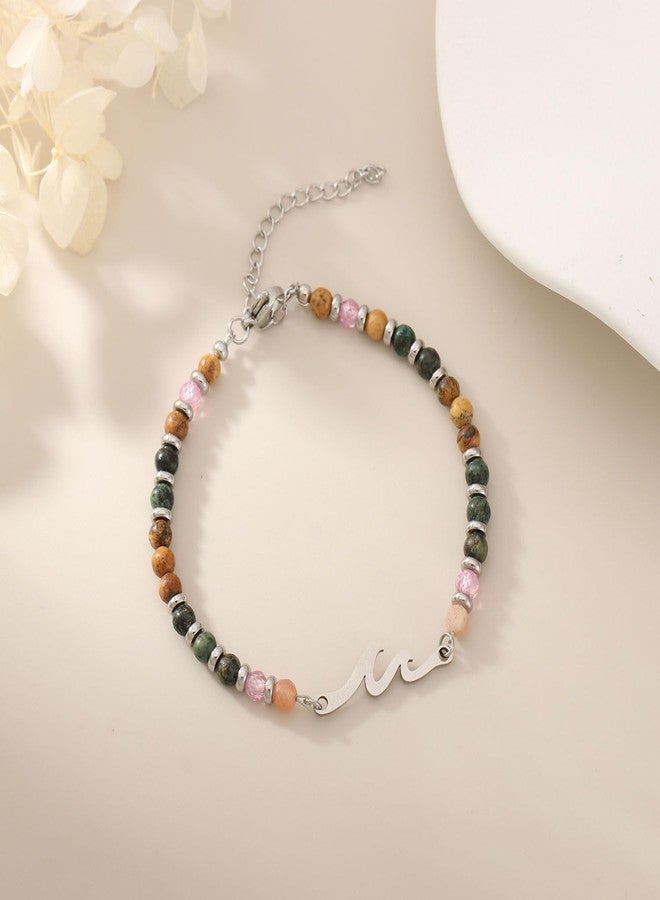 AULSIEY Birthday Gifts for Women, Best Friend 30th 40th 50th 60th 70th 80th Birthday Gifts for Women, Wave Bracelet, Happy Birthdays Presents for Her BFF Mom Sister Daughter Wife (Bday) - Image 2