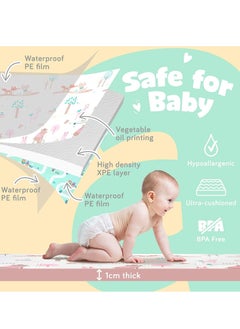 EMZJ Big Size Baby Crawling Play Floormat Foam Non-Toxic Foldable Reversible Playing Mat  - Image 2