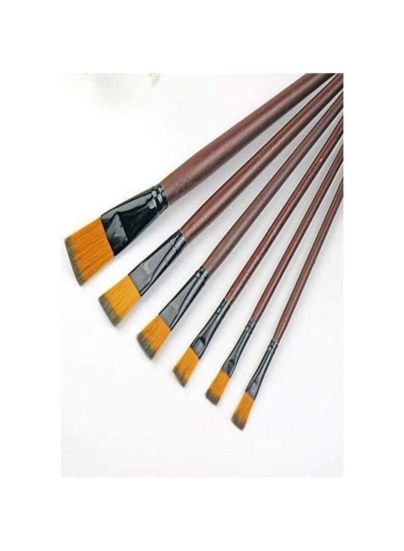 مجموعة طلاء فنية مكونة من 13 قطعة، لوحتين، 5 سكاكين، 6 فرش طلاء، لوحة خشبية خفيفة الوزن مع ثقب الإبهام لطلاء الزيت - Image 2