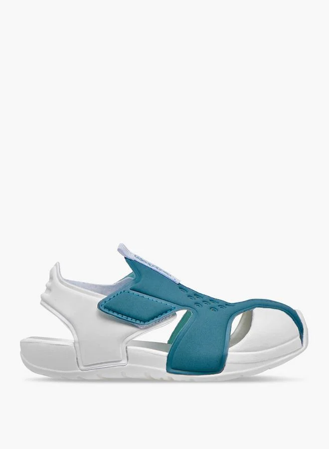 Kappa Girls' Perforated Sandals with Hook and Loop Closure