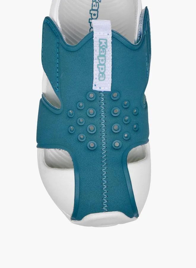 Kappa Girls' Perforated Sandals with Hook and Loop Closure