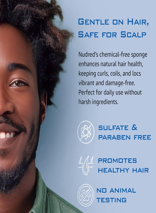 نودريد إسفنجة نودريد للشعر للرجال والنساء ذوي البشرة السمراء، إسفنجة لف الشعر، أداة العناية بتجعيد الشعر، فرش لتجعيد الشعر الأفريقي، والتجعيدات، واللفائف، والتسريحات الملتوية، فرشاة إسفنجية لتجعيد الشعر (فضية، ملتوية) - Image 5
